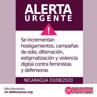 Alerta urgente Nicaragua