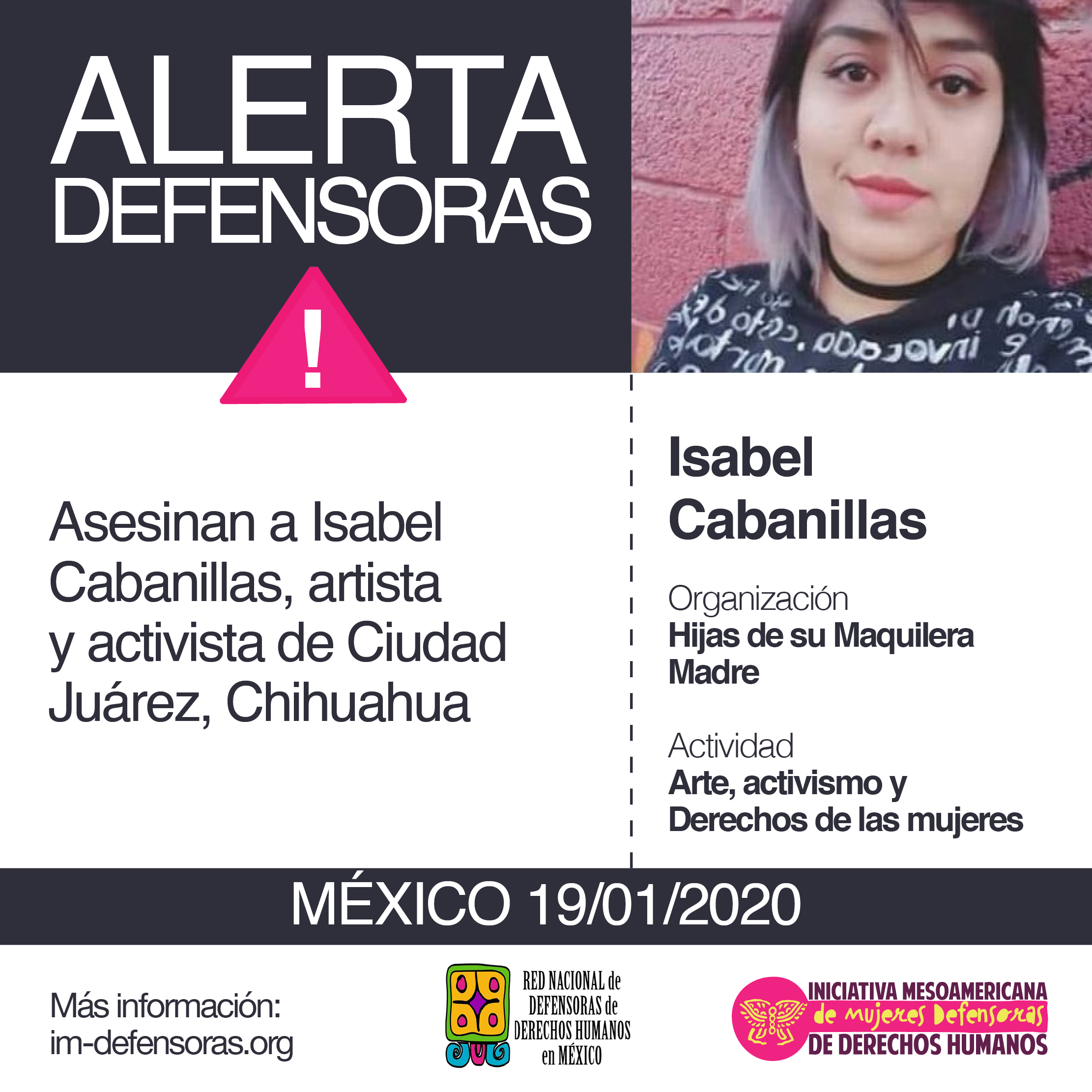 Asesinan a activista Isabel Cabanillas en Ciudad Juárez