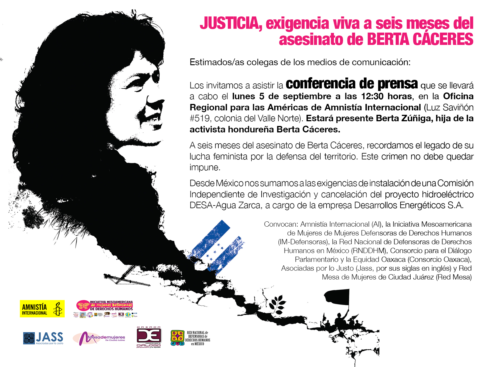 invitacion conferencia de prensa berta mexico