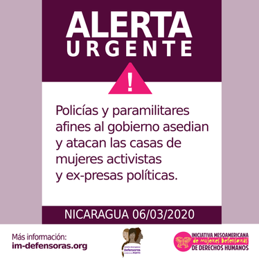 Nicaragua alerta urgente