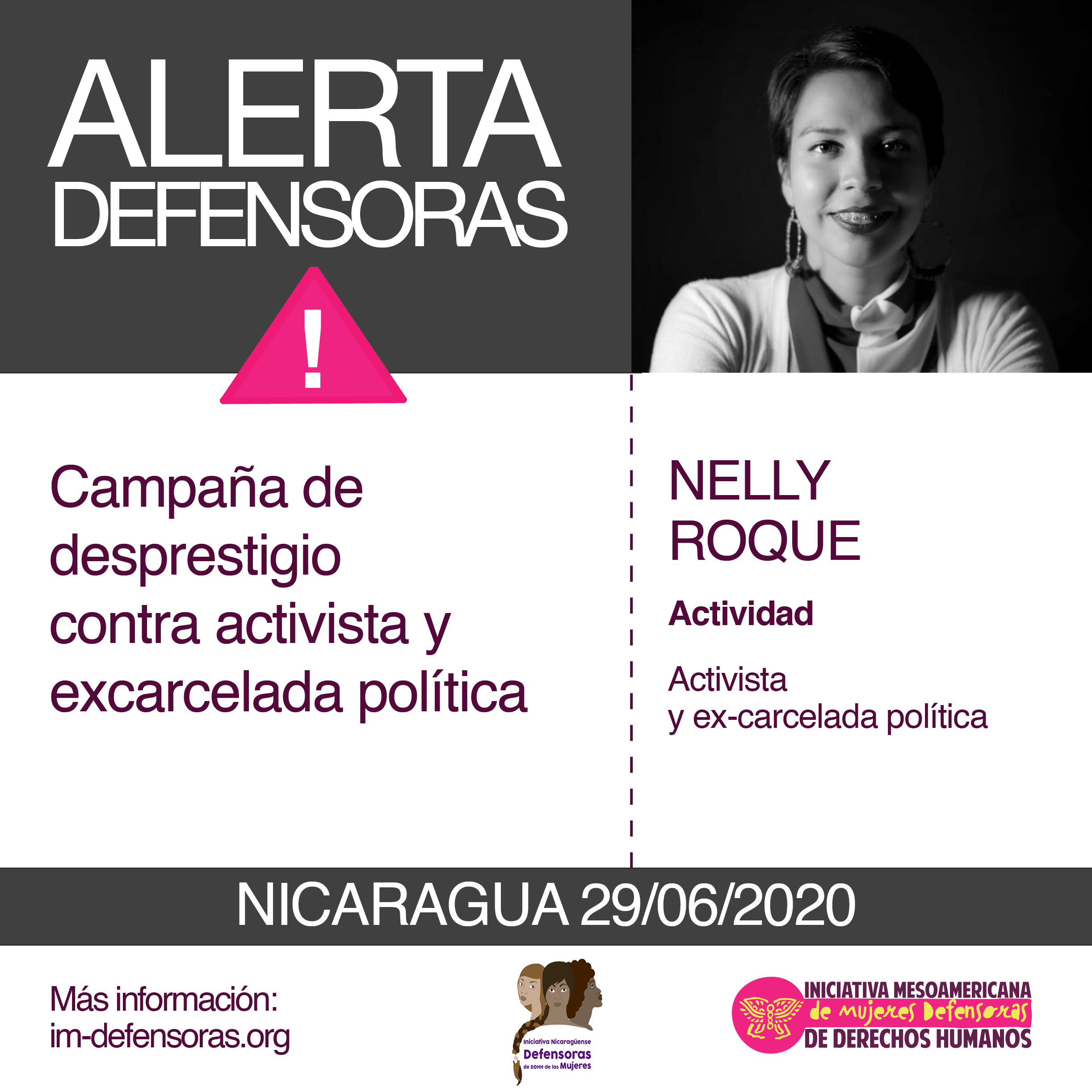 Alerta Nicaragua Nelly Roque